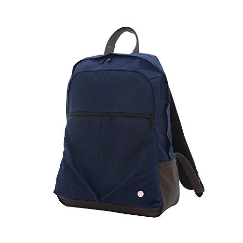 minimalist backpack for carrying essentials -Waterproof backpack for hiking-Token Bags Waxed Woodhaven Backpack, Navy, One Size