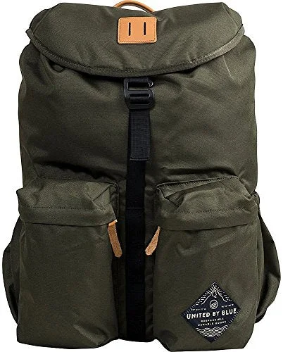 waterproof laptop backpack for city use -Backpack for overnight trips-United By Blue 30L Base Backpack Olive One Size