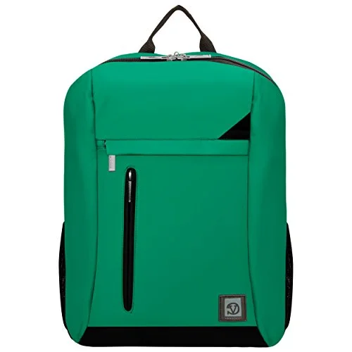 kids' backpack with safety harness -Compact backpack for outdoor-Vangoddy Adler Jade Green Laptop Backpack For Dell Latitude / Inspiron / Precision Mobile