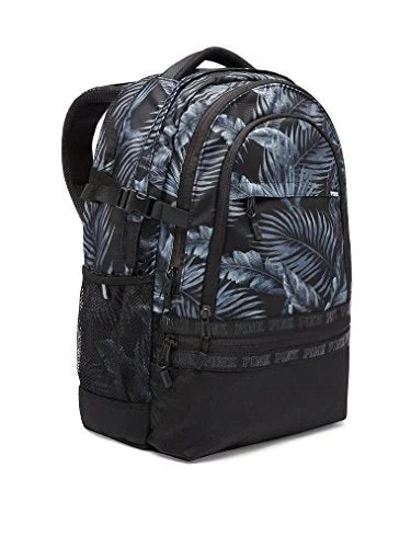 compression packing backpack -Waterproof backpack for adventures-Victorias Secret Pink Collegiate Backpack New Color Black & Gray Palm