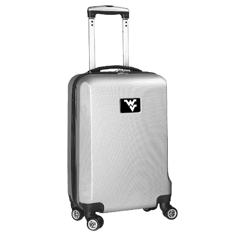 suitcase with best value for money-suitcase for kids-West Virginia Mountaineers 20" Silver Domestic Carry-on Spinner