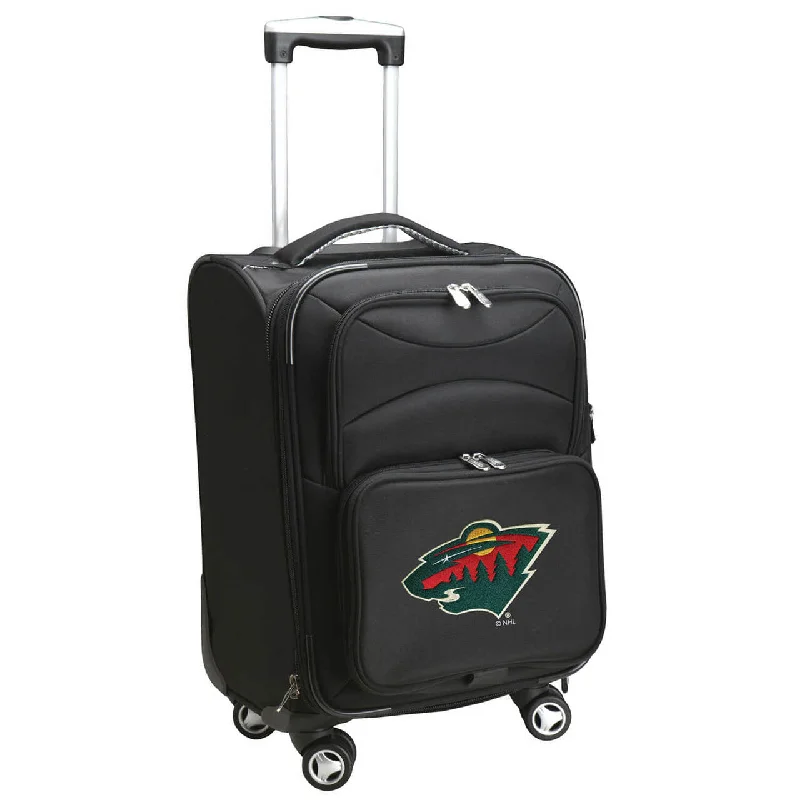 suitcase with sturdy shockproof base-suitcase with cool style-Wild Luggage | Minnesota Wild 21" Carry-on Spinner Luggage