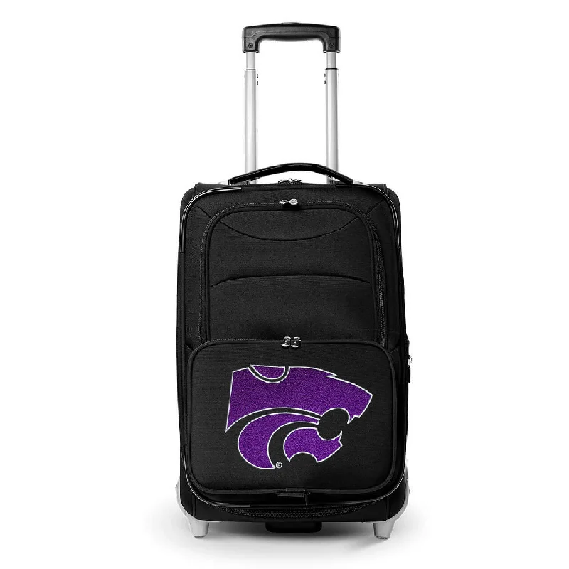 suitcase with best fabric durability-suitcase packing for short days-Wildcats Carry On Luggage | Kansas State Wildcats Rolling Carry On Luggage