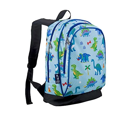 premium urban commuter backpack -Backpack for solo travel-Wildkin Olive Kids Dinosaur Land Sidekick Backpack