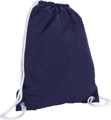 mini backpack for carrying small items -Durable backpack for photography-Zuzify Nylon Cinchsack Drawstring Backpack. Ip0106 Os Navy